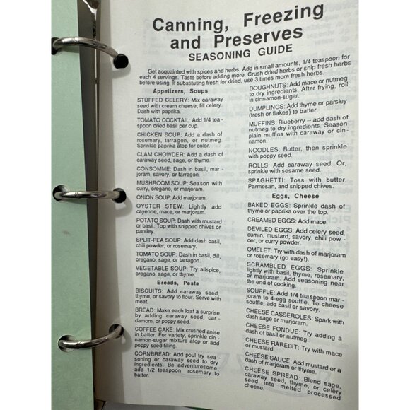 Immanuel Lutheran Church Cookbook 1987 Vtg Recipe Collection Ring Bound Canning - Picture 4 of 16